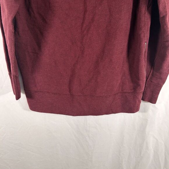 J. Crew Sweater Women's Small Red Burgundy Crew Neck Long Sleeve Side Zip - Picture 10 of 10